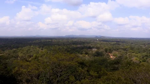 View of Sigiriya from the distance Stock Footage 104695149