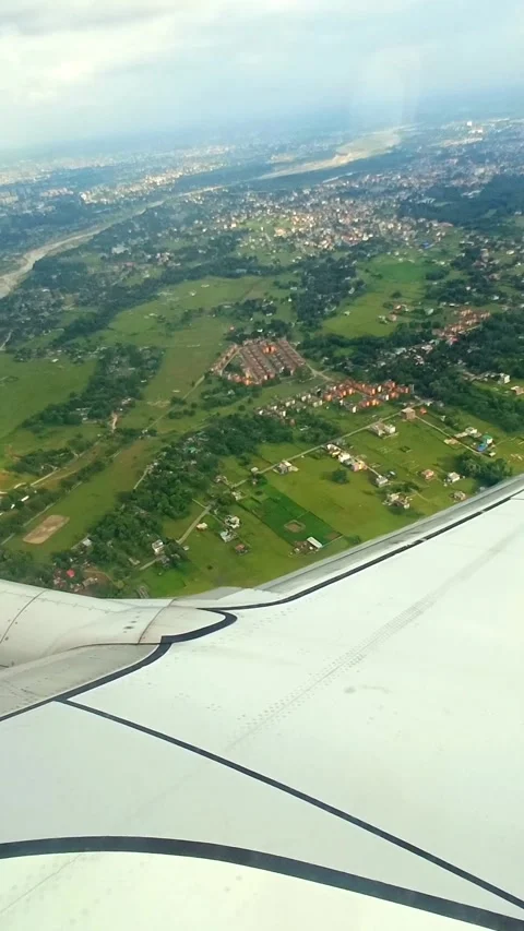 View of siliguri from an airplane Stock Footage 272231290