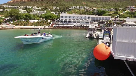 View of Simon’s Town waterfront and harbor - popular with tourists Stock Footage 110727334
