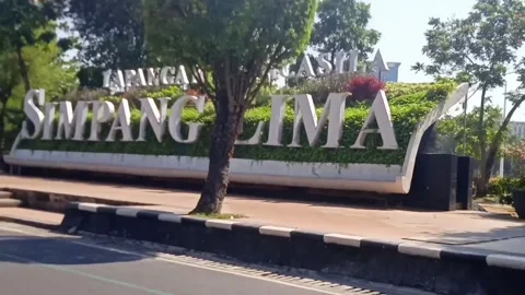 View of Simpang Lima Stock Footage 241891800