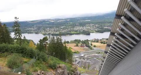 View from the ski jump Foto stock