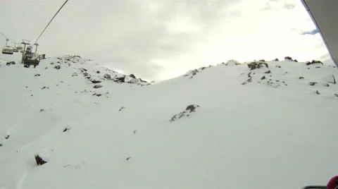 View from a skilift Stock Footage 3074507