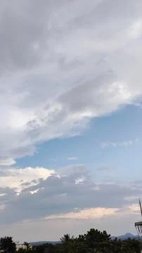 View of the sky and clouds Stockfoto's