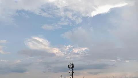 View of the sky and clouds Stockfoto's