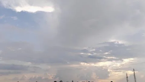 View of the sky and clouds Stockfoto's