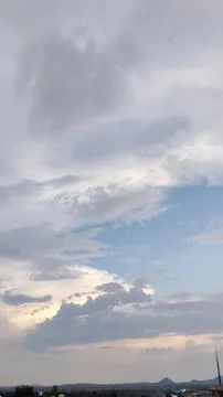 View of the sky and clouds Stockfoto's