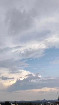 View of the sky and clouds Stockfoto's