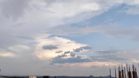 View of the sky and clouds Stockfoto's