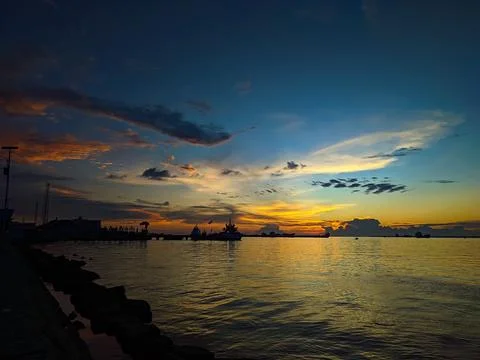 View of the sky, clouds Foto stock