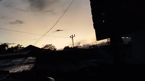 View of the sky in the evening Stock Footage 226659802