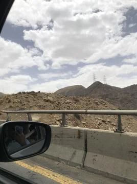 The view of the sky with white clouds Stock Photos