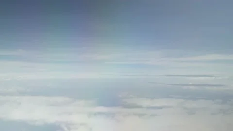 view of sky with white puffy cloud and s... | Stock Video | Pond5