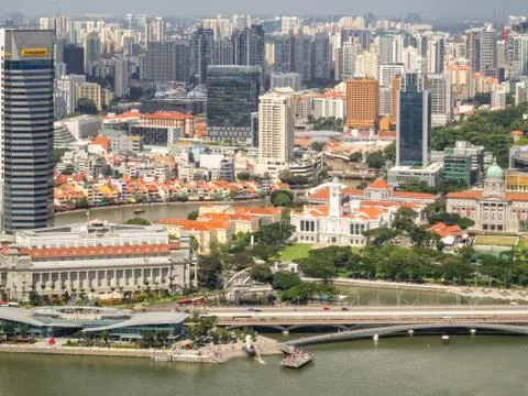 View from SkyPark - Singapore Stock Photos