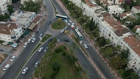 View from the skyscraper to the Antalya 스톡 동영상 92763503