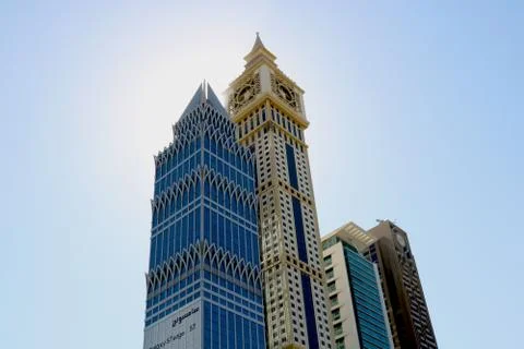 View of Skyscraper building at Dubai (UAE) Foto stock
