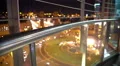 View from skyscraper at night city, hectic urban life in illuminated megalopolis 4k or 4k+ Resolution