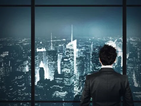 View of skyscrapers Stock Photos