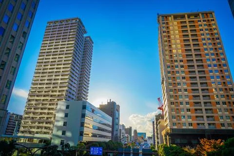 View of skyscrapers Stock Photos