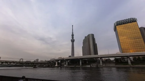View of skytree tower Stock Footage 94502923