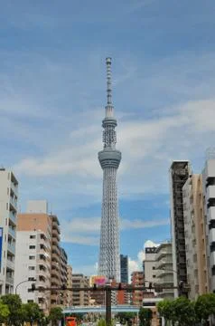 View of Skytree Tower of Tokyo Stock Photos