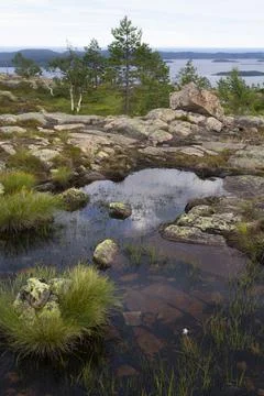 View from Slåtterdalsberget Fotos de archivo