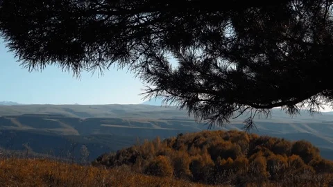 View of the sleeping volcano Elbrus Stock Footage 118211458