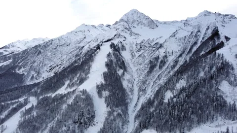 View of the slope among the mountains Stock Footage 246945832