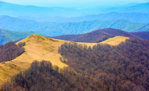 View on slopes in carpathians Stock Photos