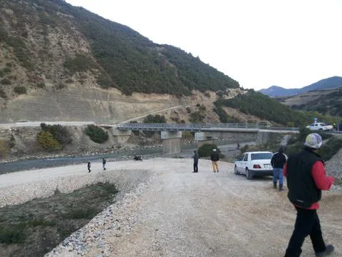 A view on the slopes of a mountain Stock Photos