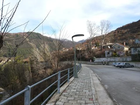 A view on the slopes of a mountain Stock Photos