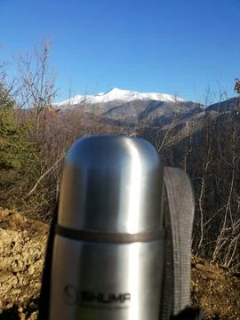 A view on the slopes of a mountain Stock Photos