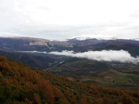 View on the slopes of the mountains Stock Photos