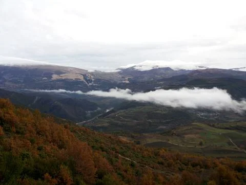 View on the slopes of the mountains Stock Photos