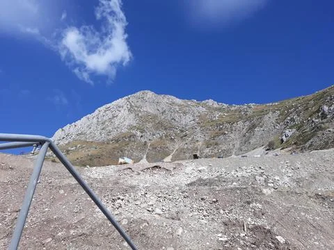 View on the slopes of the mountains Stock Photos