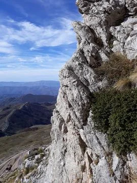 View on the slopes of the mountains Stock Photos