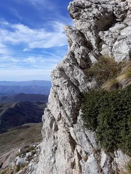 View on the slopes of the mountains Stock Photos