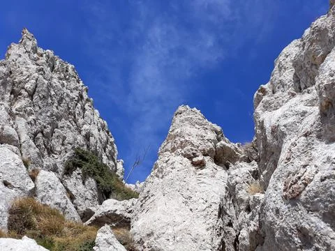 View on the slopes of the mountains Stock Photos