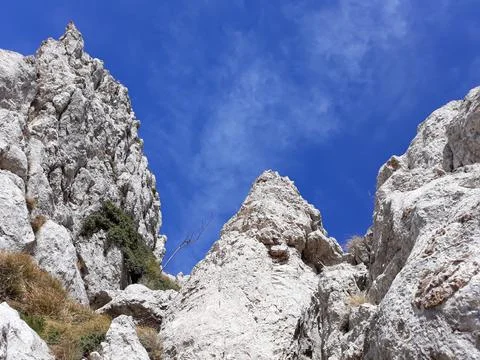 View on the slopes of the mountains Stock Photos