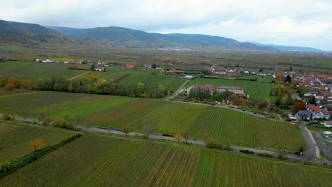 View of a small and cute village 스톡 동영상 256653446