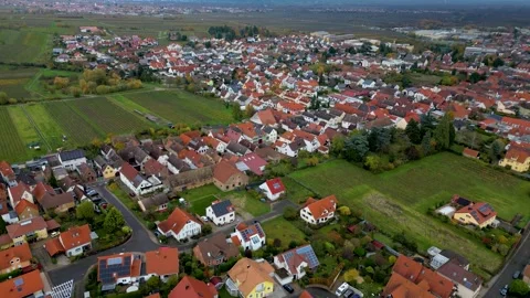 View of a small and cute village 스톡 동영상 256654409
