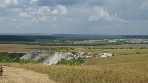 View of the small diva, the nature reserve Divnogorye, Voronezh region Stock Footage 137752331