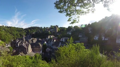 View of the small German town. Stock Footage 78699739