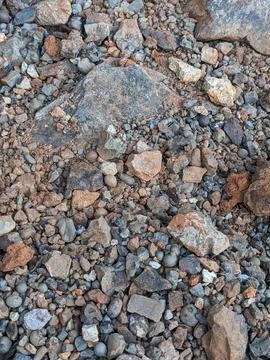 View of small rocks on the barge Stock Photos