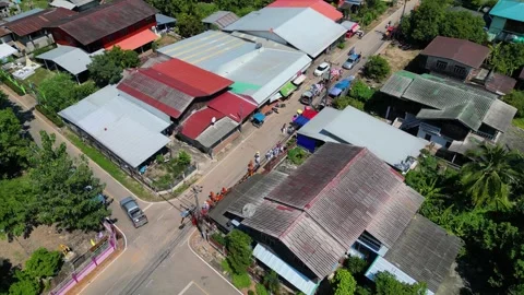 A view of a small village in Thailand 動画素材 290822158
