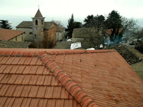 View of Smerillo 写真素材