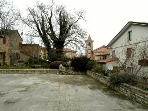 View of Smerillo Stock Photos