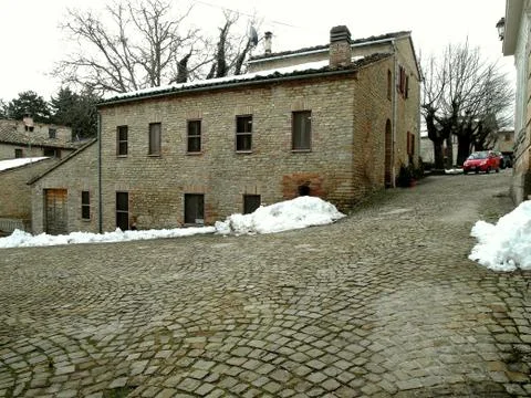 View of Smerillo Foto stock