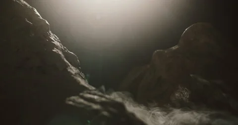 View from smog mountain to night Stock Footage 196333393