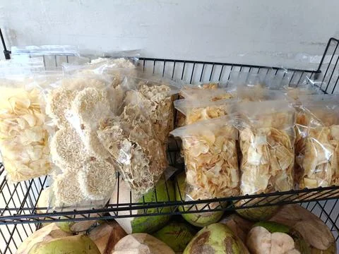 View of snacks on the shelf Stock Photos