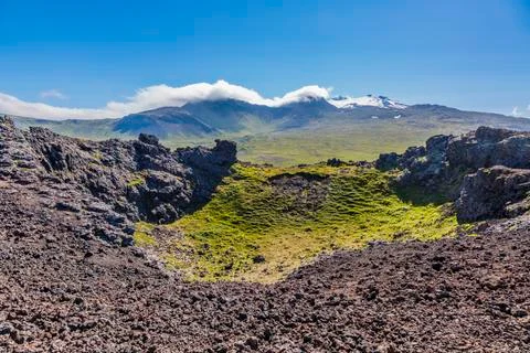 View on Snaefellsj Stock Photos